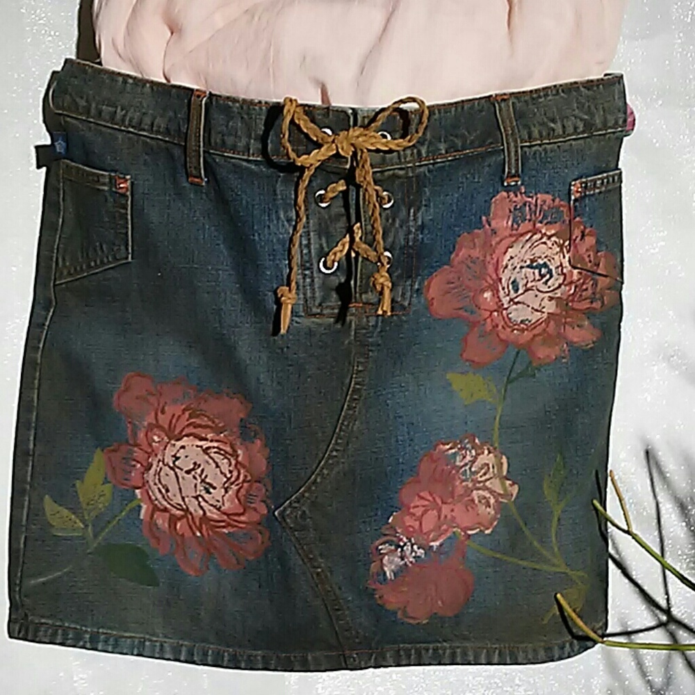 Tyte jean skirt